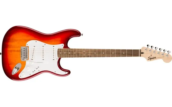 Squier by Fender Sonic Stratocaster, Laurel Fingerboard, White Pickguard, Sienna Sunburst