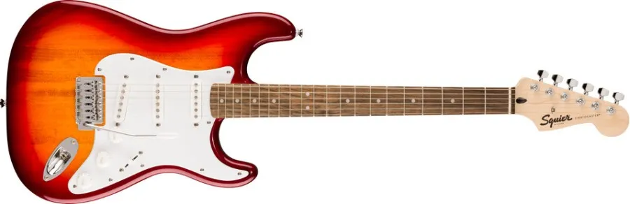 Squier by Fender Sonic Stratocaster, Laurel Fingerboard, White Pickguard, Sienna Sunburst