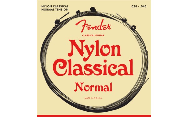 Fender Nylon Normal, Струни за класическа китара 028-043, Нормално напрежение