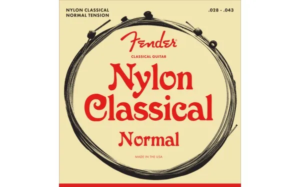 Fender Nylon Normal, Струни за класическа китара 028-043, Нормално напрежение