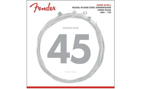 Fender 8250 Bass, Струни за бас китара, Размер 45-110