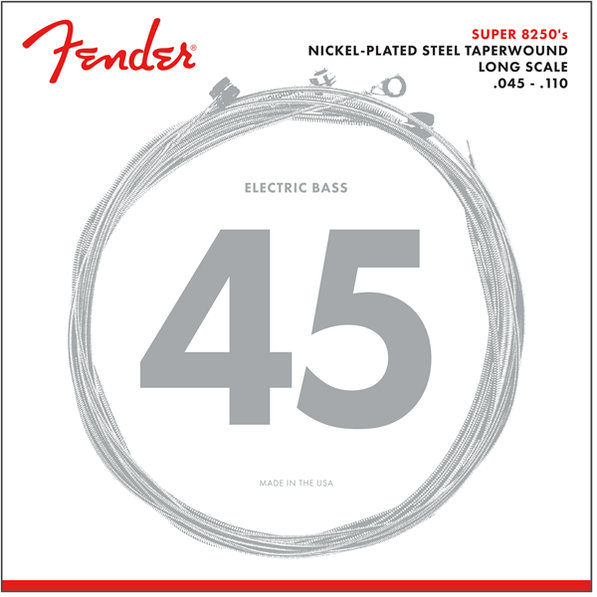 Fender 8250 Bass, Струни за бас китара, Размер 45-110