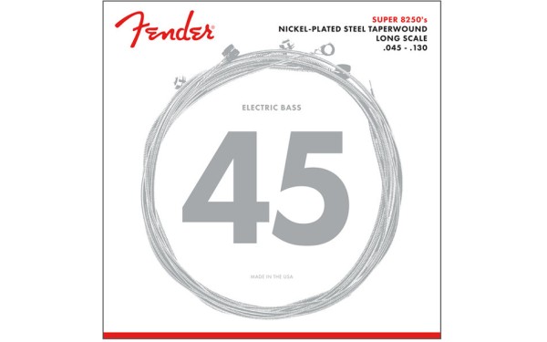 Fender 8250 Bass, Струни за 5 струнна бас китара, Размер 45-130