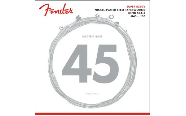 Fender 8250 Bass, Струни за 5 струнна бас китара, Размер 45-130