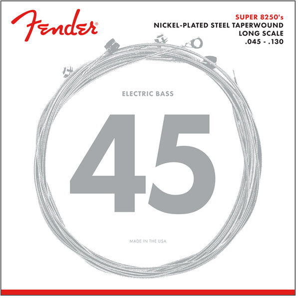 Fender 8250 Bass, Струни за 5 струнна бас китара, Размер 45-130