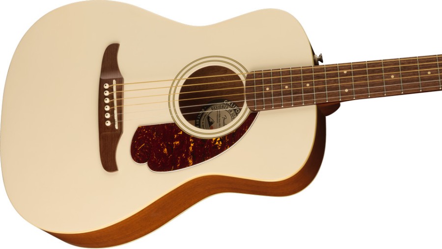Fender Malibu Player, Walnut Fingerboard, Tortoiseshell Pickguard, Olympic White