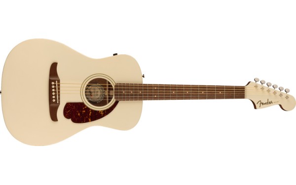 Fender Malibu Player, Walnut Fingerboard, Tortoiseshell Pickguard, Olympic White