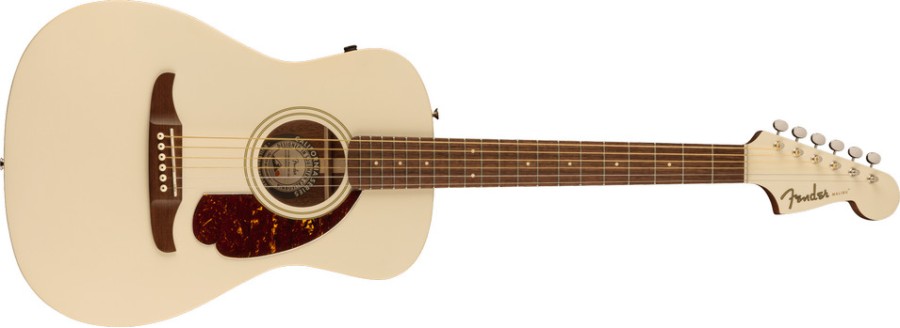 Fender Malibu Player, Walnut Fingerboard, Tortoiseshell Pickguard, Olympic White