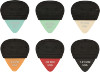 Fender Mojo Grip Picks, Dura-Tone Delrin 0.96, 3 Pack