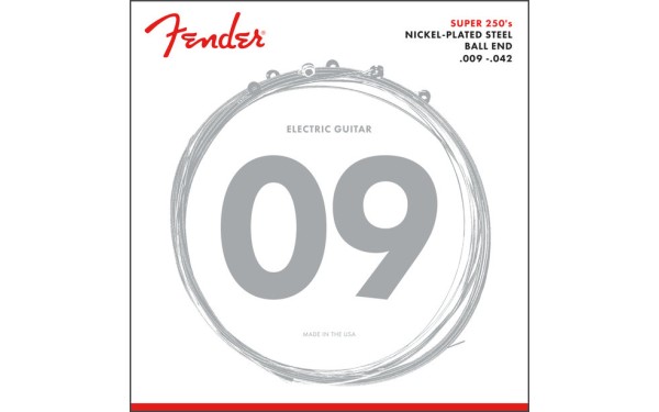 Fender 250L, Струни за електрическа китара 09-42
