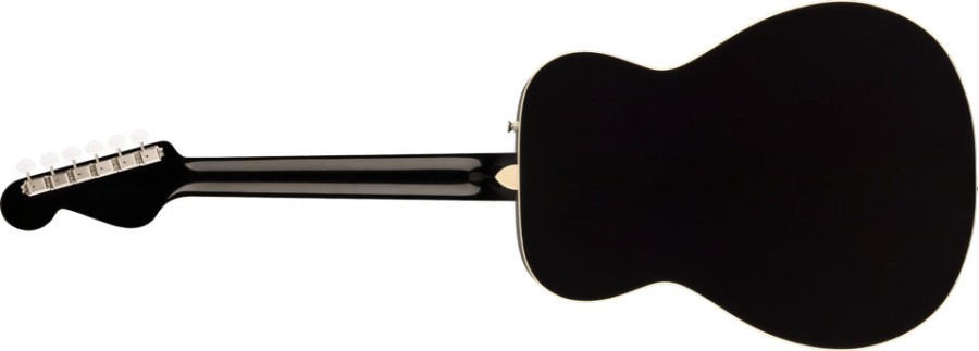 Fender California Vintage Malibu with Case, Gold Pickguard, Matching Headstock, Black