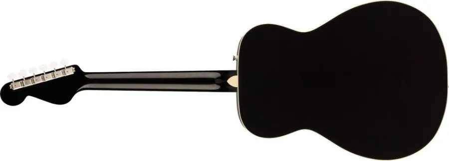 Fender California Vintage Malibu with Case, Gold Pickguard, Matching Headstock, Black