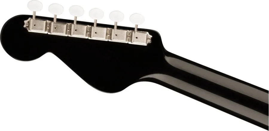 Fender California Vintage Malibu with Case, Gold Pickguard, Matching Headstock, Black