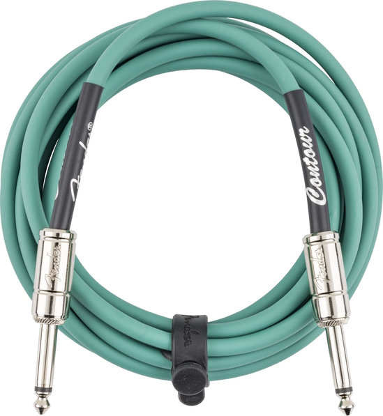 Fender Contour™ Кабел за китара, Sherwood Green, 6.3mm/6.3mm, 3m