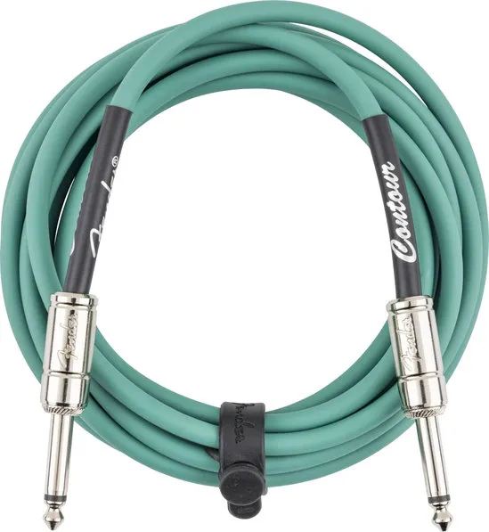 Fender Contour™ Кабел за китара, Sherwood Green, 6.3mm/6.3mm, 3m