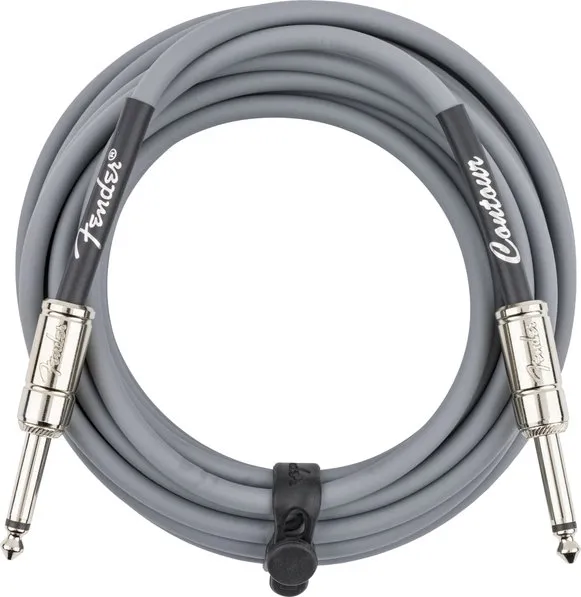 Fender Contour™ Кабел за китара, Inca Silver, 6.3mm/6.3mm, 5.5m