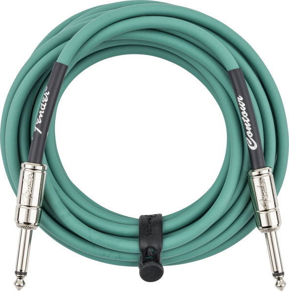 Fender Contour™ Кабел за китара, Sherwood Green, 6.3mm/6.3mm, 5.5m