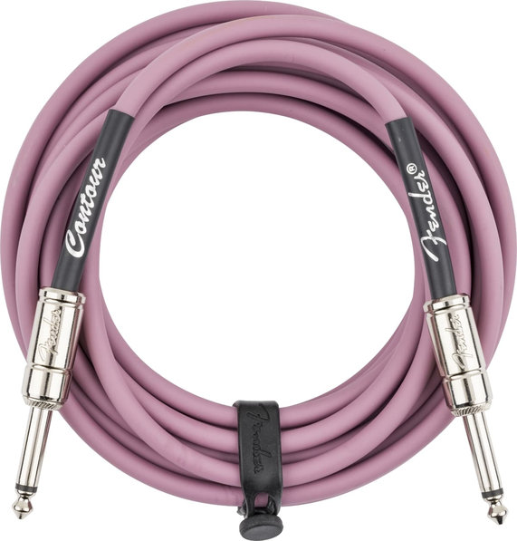 Fender Contour™ Кабел за китара, Burgundy Mist, 18.6', 6.3mm/6.3mm, 5.5m