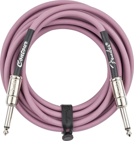 Fender Contour™ Кабел за китара, Burgundy Mist, 18.6', 6.3mm/6.3mm, 5.5m