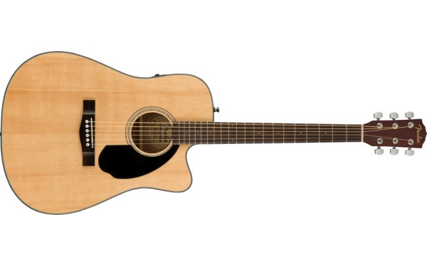 Fender CD-60SCE Dreadnought, Walnut Fingerboard, Natural