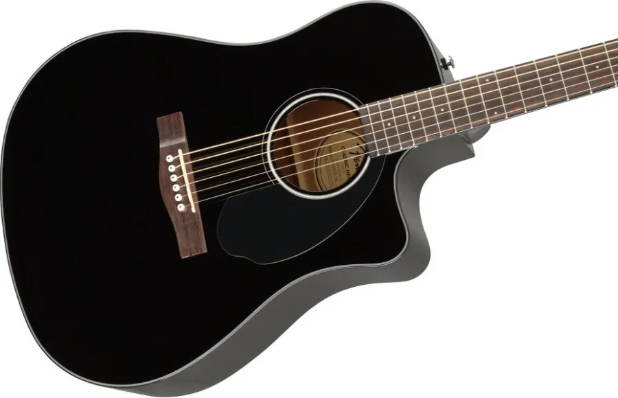 Fender CD-60SCE Dreadnought, Walnut Fingerboard, Black