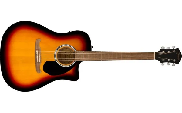 Fender FA-125CE Dreadnought, Walnut Fingerboard, Black