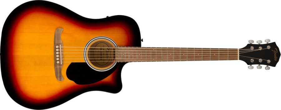 Fender FA-125CE Dreadnought, Walnut Fingerboard, Black
