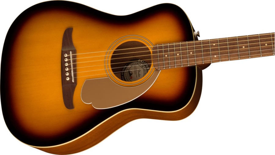 Fender Malibu Player, Walnut Fingerboard, Gold Pickguard, Sunburst