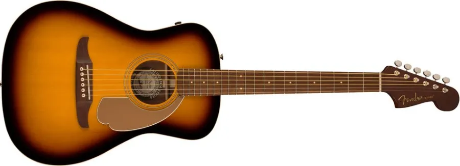 Fender Malibu Player, Walnut Fingerboard, Gold Pickguard, Sunburst