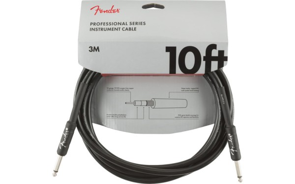 Fender PRO, Кабел за китара, 6.3mm/6.3mm, 3m