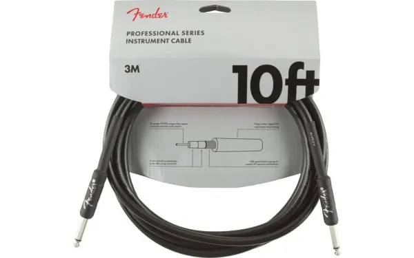 Fender PRO, Кабел за китара, 6.3mm/6.3mm, 3m
