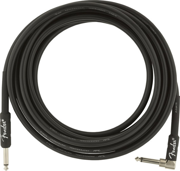 Fender PRO, Кабел за китара, 6.3mm/6.3mm, 4.5m, Г-образен