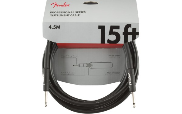 Fender PRO, Кабел за китара, 6.3mm/6.3mm, 4.5m