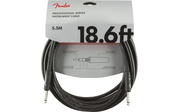 Fender PRO, Кабел за китара, 6.3mm/6.3mm, 5.5m