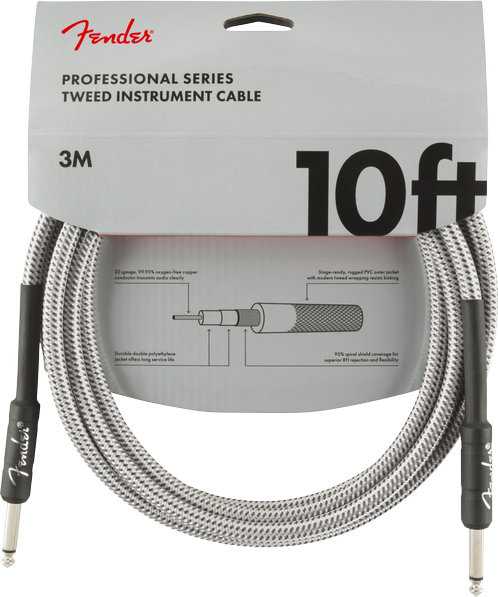 Fender PRO White Tweed, 6.3mm/6.3mm, 3m