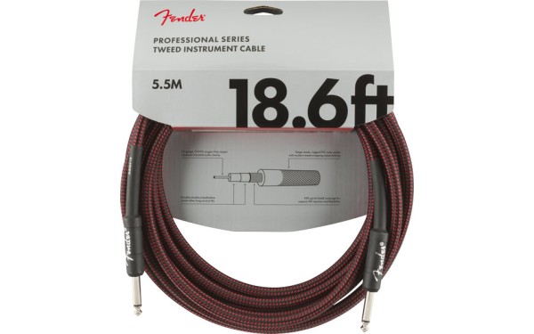 Fender PRO Red Tweed, 6.3mm/6.3mm, 5.5m