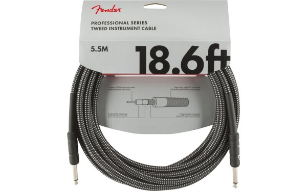 Fender PRO Gray Tweed, 6.3mm/6.3mm, 5.5m
