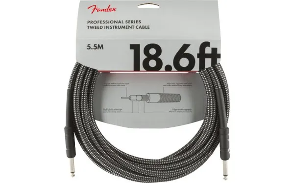Fender PRO Gray Tweed, 6.3mm/6.3mm, 5.5m