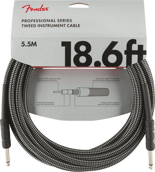 Fender PRO Gray Tweed, 6.3mm/6.3mm, 5.5m