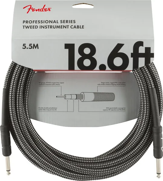 Fender PRO Gray Tweed, 6.3mm/6.3mm, 5.5m