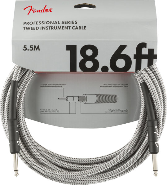 Fender PRO White Tweed, 6.3mm/6.3mm, 5.5m