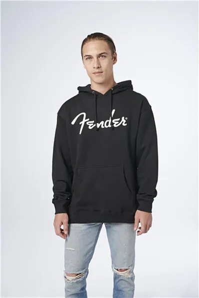 Fender Spaghetti Logo Hoodie Blk - L