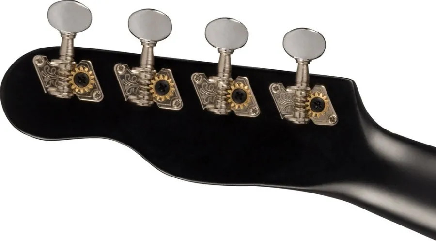 Fender Venice Soprano Uke, Walnut Fingerboard, Black