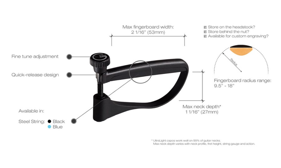 G7th Ultralight Capo Black