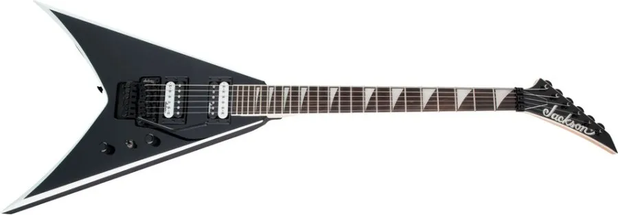 Jackson King V™ JS32, Black with White Bevels