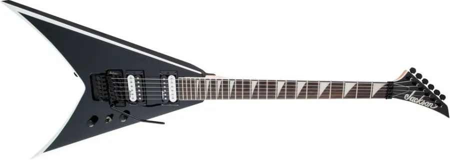 Jackson King V™ JS32, Black with White Bevels