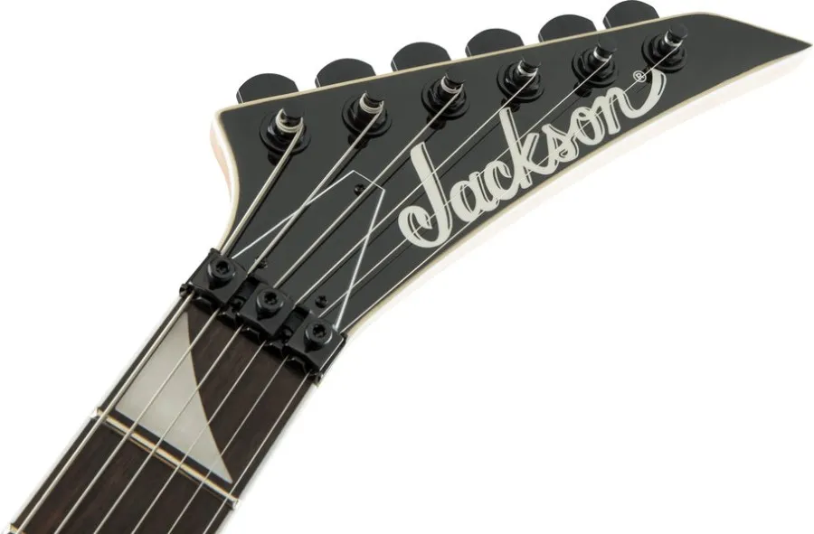 Jackson King V™ JS32, Black with White Bevels