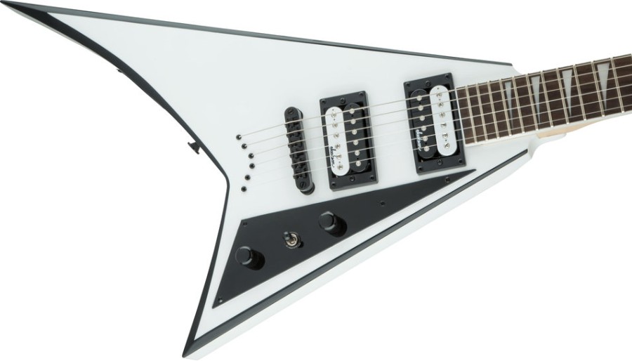 Jackson Rhoads JS32T, White with Black Bevels