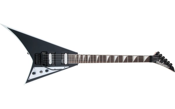 Jackson JS Series Rhoads JS32, Amaranth Fingerboard, Black with White Bevels