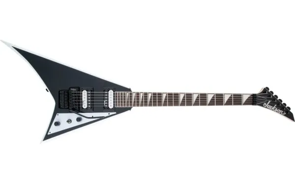 Jackson JS Series Rhoads JS32, Amaranth Fingerboard, Black with White Bevels